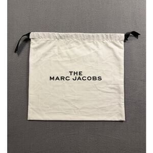 The Marc Jacobs White Cotton Drawstring Dust Bag For Handbags Purses Shoes